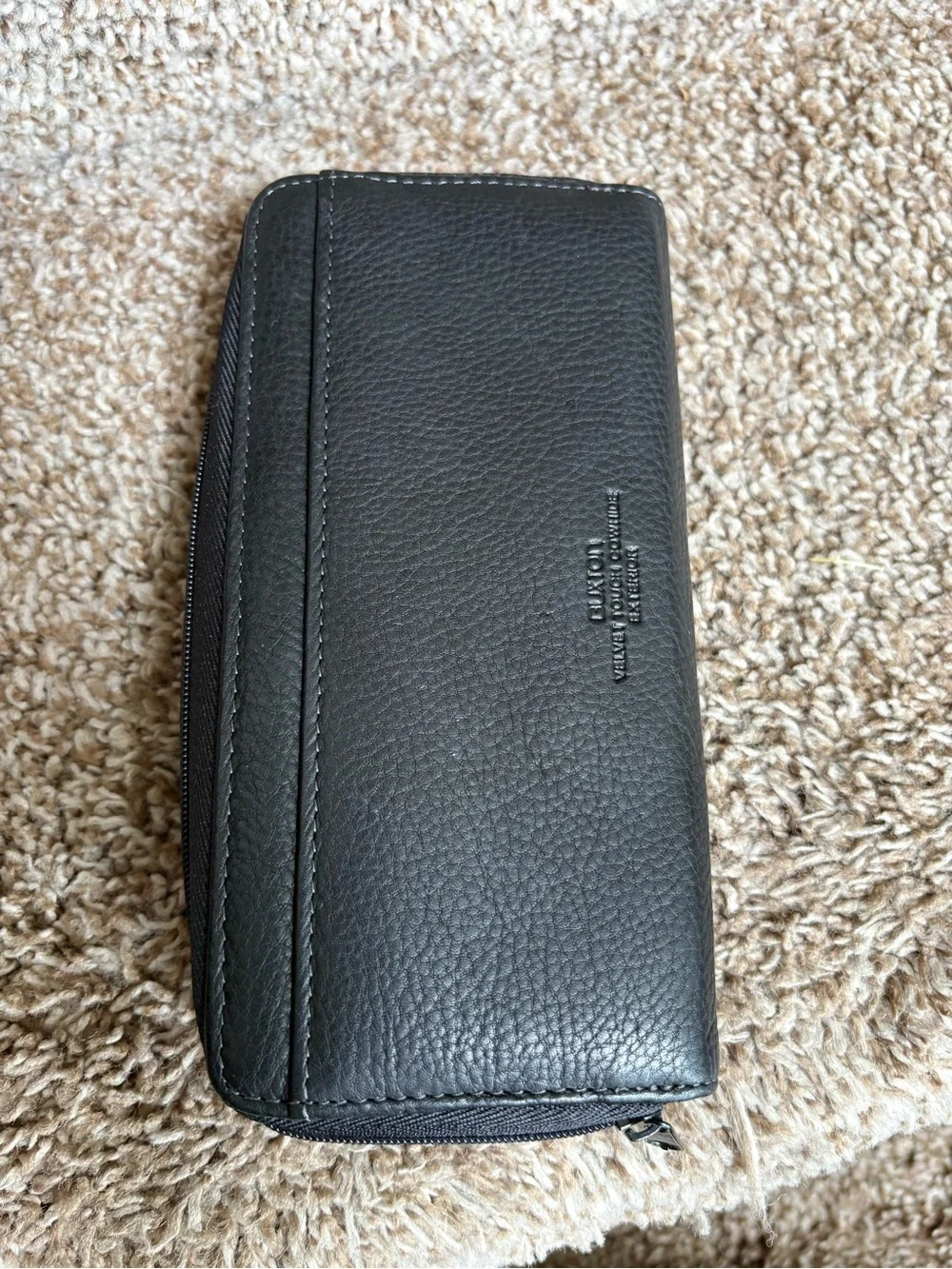 Buxton Black Leather Folded Men’s Wallet with Card Slots